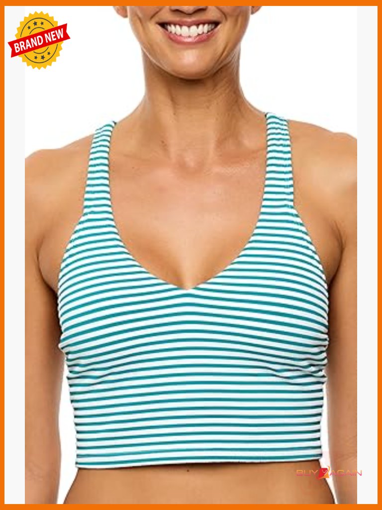 Kinetic V Neck Crop Swimsuit Bikini Top